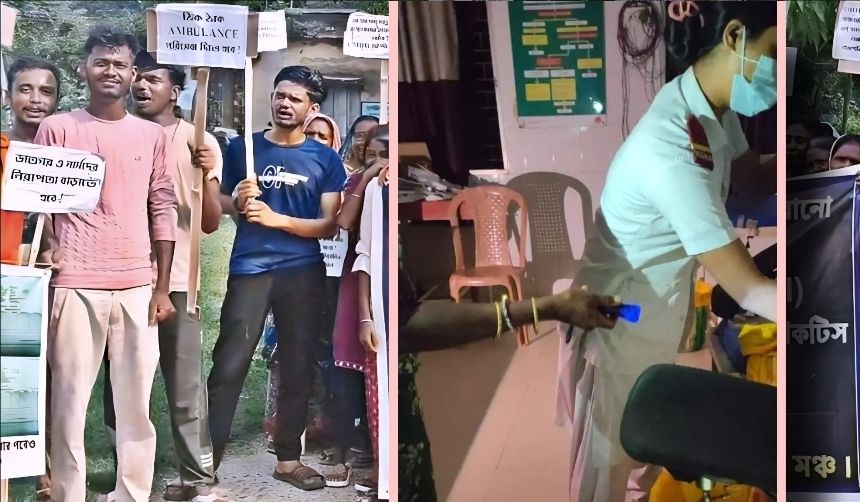 একাধিক দাবিতে মানবাজার ২ ব্লকের স্বাস্থ্য আধিকারিকের কাছে স্মারকলিপি প্রদান