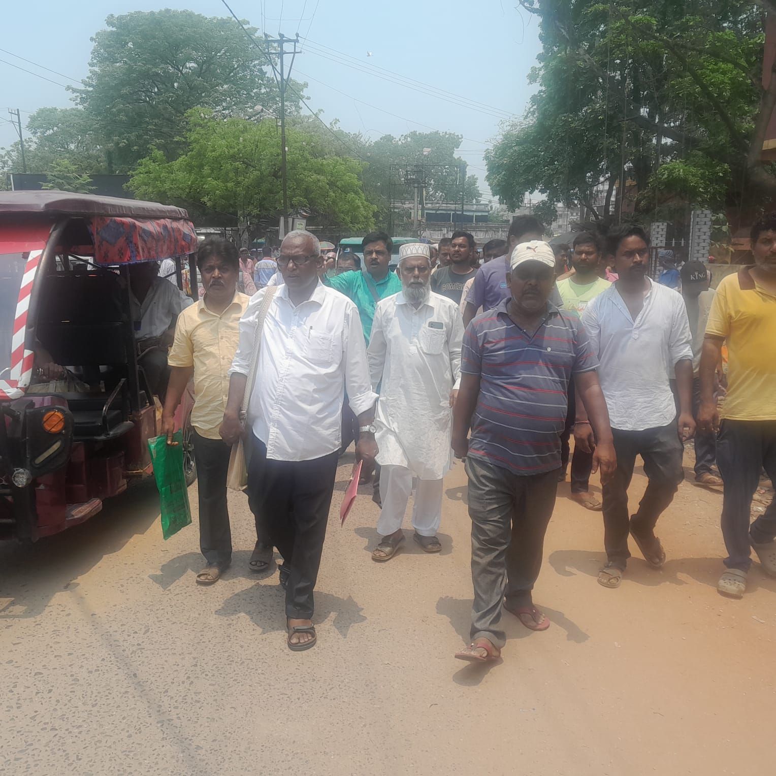 উচ্ছেদ হওয়া হকারদের পুনর্বাসনের দাবিতে পুরুলিয়ায় ফের পথে এসইউসিআই