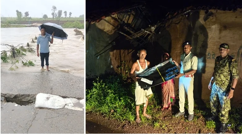 বানভাসি পুরুলিয়া, বিপজ্জনক রাস্তা-কালভার্টে ব্যারিকেড, দুর্যোগে বন্ধু পুলিশ